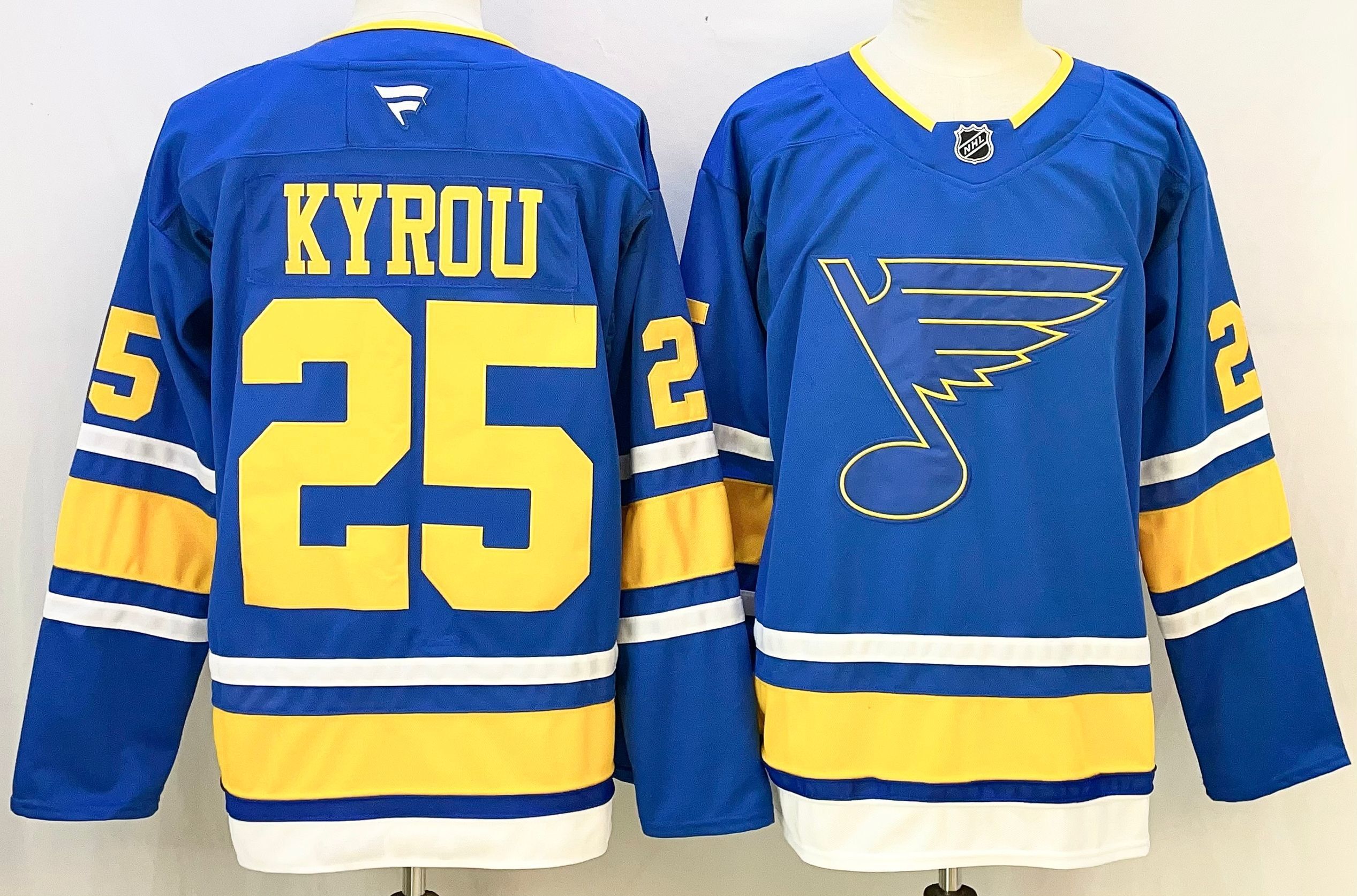 Men St.Louis Blues #25 Kyrou Blue 2026 Adidias NHL Jersey style 001